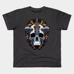 Mecha Skull S03 D01 Kids T-Shirt